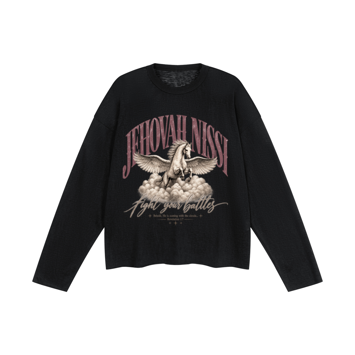 Unisex Raw Edge Long Sleeve T-Shirt