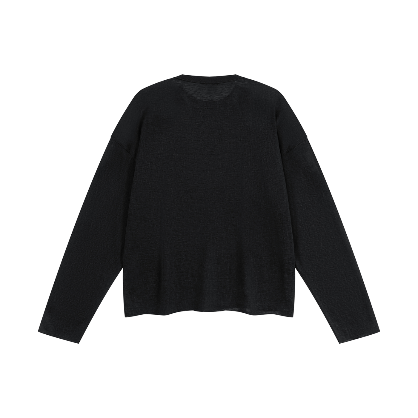 Unisex Raw Edge Long Sleeve T-Shirt