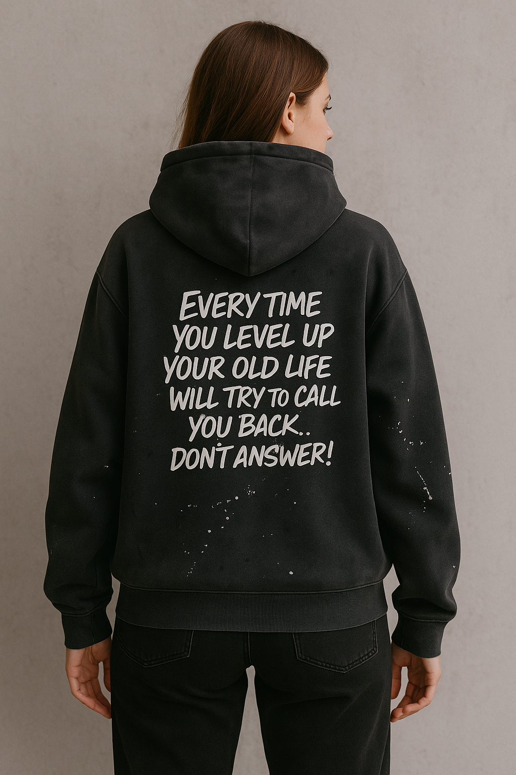 Ascend Vintage Wash Frayed Fleece Hoodie